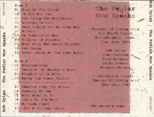 015 THE PEDLAR NOW SPEAKS