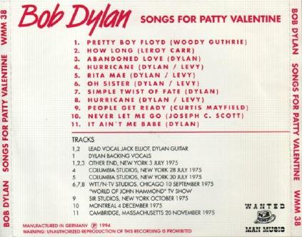 320 SONGS FOR PATTY VALENTINE